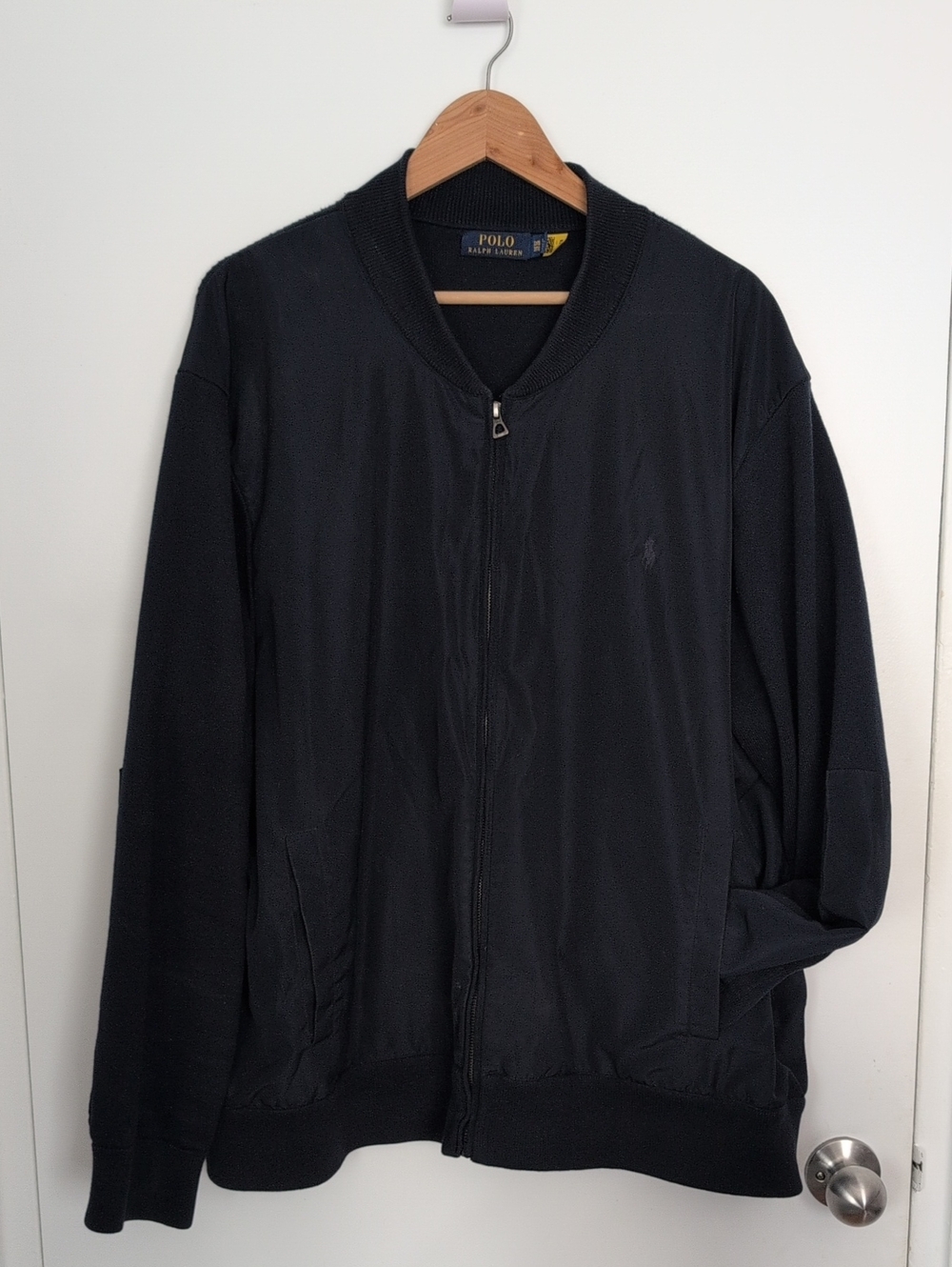Polo by Ralph Lauren Navy Zip-Front Bomber Jacket 3XB